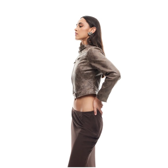 BELLA MOTO JACKET | CHOCOLATE A3 - Picture 5 of 12